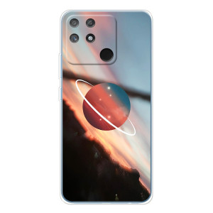 Чехол (ТПУ) с планетами на Realme NARZO 80 Lite 4G – Сатурн