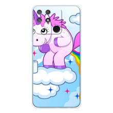 Чехол Unicorn на Realme NARZO 80 Lite 4G – Радуга единорожка