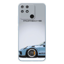 Чехол с авто Порше для Realme NARZO 80 Lite 4G – Голубой Порше