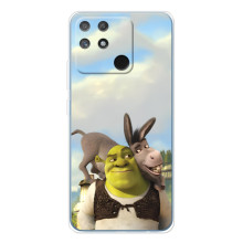 Чохол з мультфільмом Шрек на Realme NARZO 80 Lite 4G – Шрек і осел