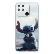 Чехол с рисунком Стич для Realme NARZO 80 Lite 4G – Стич с цветочком