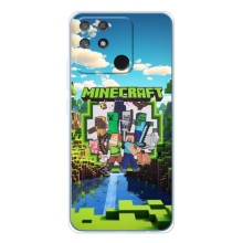 Чехол с картинками Майнкрафт для  – Майнкрафт фон