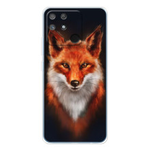 Чехол с принтом лисички на  (Лиса на черном)