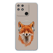 Чехол с принтом лисички на 