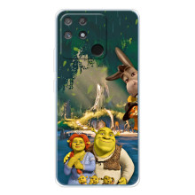Печатный чехол с принтом Шрек для Realme NARZO 80 Lite 4G – Шрек и Фиона