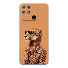 Чохол з принтом стильні тварини для Нарзо 80 Лайт 4Джі – Стильний леопард