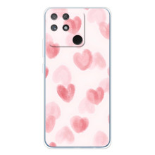 Чохол з розовим принтом для Realme NARZO 80 Lite 4G – Рожеві сердечки