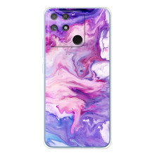 Чехлы с тематикой "Мрамор" на Нарзо 80 Лайт 4G – Фиолетовый мрамор