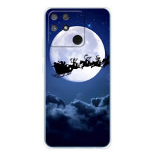 Новогодние Чехлы для Нарзо 80 Лайт 4Джи (VPrint) – Санта - луна