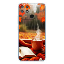 Чохол з унікальним дизайном 'Осінь з кавою' для Realme NARZO 80 Lite 4G – Кава і дощ