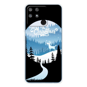 Силиконовый бампер на рождество для Realme NARZO 80 Lite 4G (Рождественский Олень)