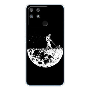 Силиконовый Чехол с принтом "Космонавты" на Realme NARZO 80 Lite 4G – Космонавт