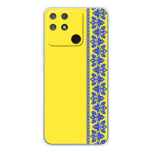 Силіконовый Чохол на Realme NARZO 80 Lite 4G (Вишиванка на жовтому фоні)