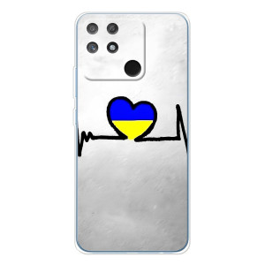 Силиконовый Чехол на Realme NARZO 80 Lite 4G (Я-Украина) – Украинская кардиограмма