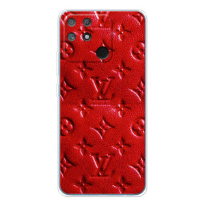 Текстурный Чехол Louis Vuitton для Нарзо 80 Лайт 4G – Красный ЛВ