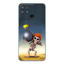 Чехол з героями Клеш Рояль для Realme NARZO 80 Lite 4G (Скелет с бомбой)
