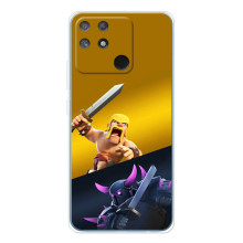 Чехол з героями Клеш Рояль для Realme NARZO 80 Lite 4G (Варвар против Пекка)