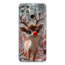 Яркий чехол для Realme NARZO 80 Lite 4G с Зимними Оленятами