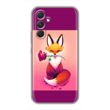 Чехлы с картинкой Лисички для RealMe Narzo 80 Lite 5G (VPrint) (Лисичка с розочкой)