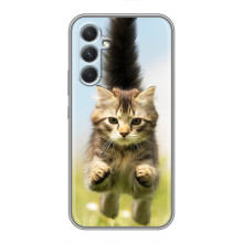 Чехлы с Котиками для RealMe Narzo 80 Lite 5G (VPrint) (Прыжок кота)