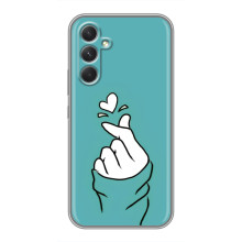 Чохол (Знак сердечка) для RealMe Narzo 80 Lite 5G (Сердечко на бірюзовому)