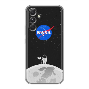 Силіконовый бампер з принтом "Наса" на RealMe Narzo 80 Lite 5G – Космонавт NASA
