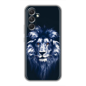 Чехол с картинкой на RealMe Narzo 80 Lite 5G – Лев - синий