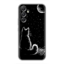 Чехол с принтом для RealMe Narzo 80 Lite 5G (AlphaPrint) Модные коты (Котик и луна)