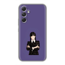 Чехлы Венсдей на RealMe Narzo 80 Lite 5G Уэнсдей (AlphaPrint) (Уэнздей в черном)