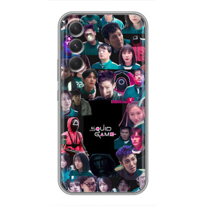 Чехол Гра в кальмара для RealMe Narzo 80 Lite 5G