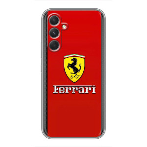 Силиконовый бампер с картинкой машины на RealMe Narzo 80 Lite 5G – Ferrari Logo