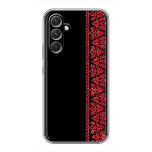Силиконовый Чехол на RealMe Narzo 80 Lite 5G (Красная Вышиванка)