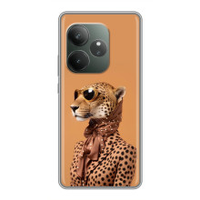 Чехол с принтом стильные животные для 

Реалми Нарзо 90 
 – Стильный леопард