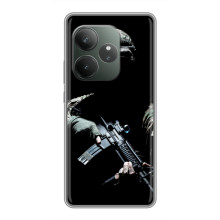 Чехол с украинским воином на RealMe Narzo 90 – Украинский снайпер