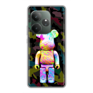 Чехлы для RealMe Neo7 - Bearbrick Louis Vuitton (PREMIUMPrint)