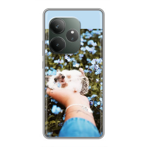 Чехлы с изображением разных животных для RealMe Neo7 – Ежик на руках