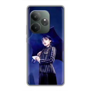 Чехлы с принтом Уэнсдей на RealMe Neo7 – Уэнсдей с зонтом