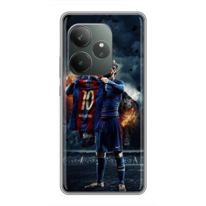 Чехол Месси футболист для RealMe Neo7 – Месси с футболкой