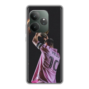 Чехол Месси футболист для RealMe Neo7 – Месси с кубом