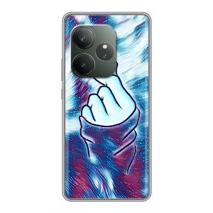 Чохол з принтом для RealMe Neo7 (AlphaPrint - Знак сердечка)