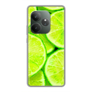 Чехол с изображением  вкусной еды для RealMe Neo7 – Лайм