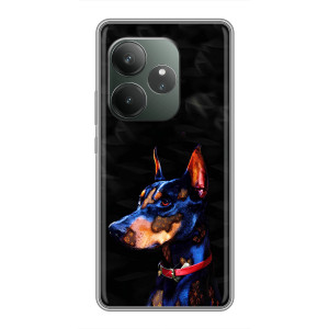 Бампер для RealMe Neo7 з картинкою "Песики" – Собака Мопсік