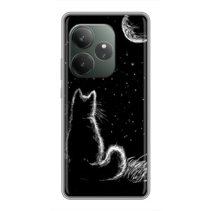 Чохол з принтом для RealMe Neo7 (AlphaPrint) Модні коти