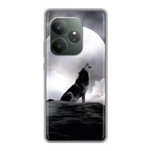 Чохол з Вовком на RealMe Neo7 – Вовк і місяць