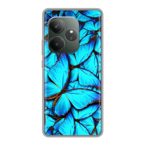 Силиконовый бампер с картинкой животных для RealMe Neo7 (Крылья бабочек)
