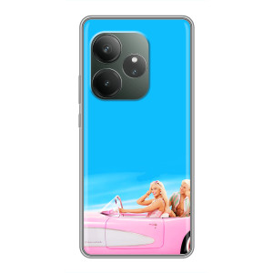 Силиконовый Чехол Барби Фильм на RealMe Neo7 (Барби и Кен)