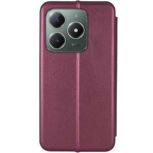 Кожаный чехол-книжка Classy для Realme Note 50 5G – Бордовый
