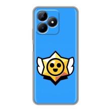 Бампер (ТПУ) с принтом Brawl Stars на Реалми Ноут 50 – Значок