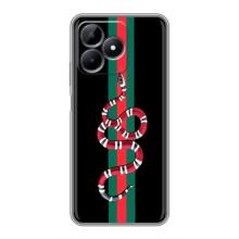Чехлы Бренд GUCCI для Realme Note 50 – Змей Гуччи