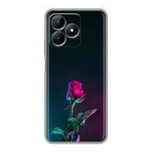 Чехлы с принтом Розочки для Realme Note 50 – Ночная роза